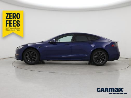 Blue 2021 Tesla Model S Plaid