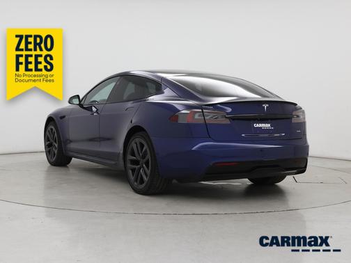 Blue 2021 Tesla Model S Plaid