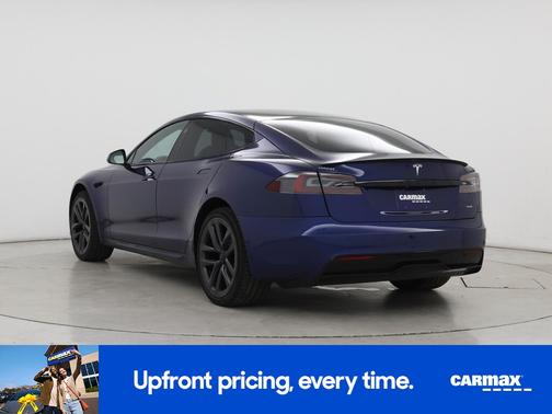 Blue 2021 Tesla Model S Plaid