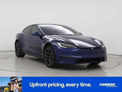 Blue 2021 Tesla Model S Plaid