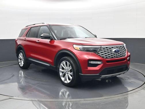 Red Metallic 2023 Ford Explorer Platinum
