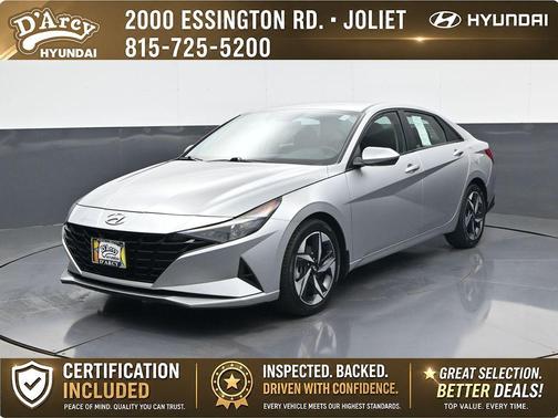 Shimmering Silver Pearl 2023 Hyundai ELANTRA SEL