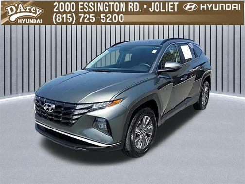 Amazon Gray 2022 Hyundai TUCSON Hybrid Blue