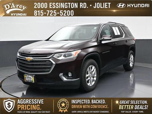 Black Cherry Metallic 2021 Chevrolet Traverse LT Cloth