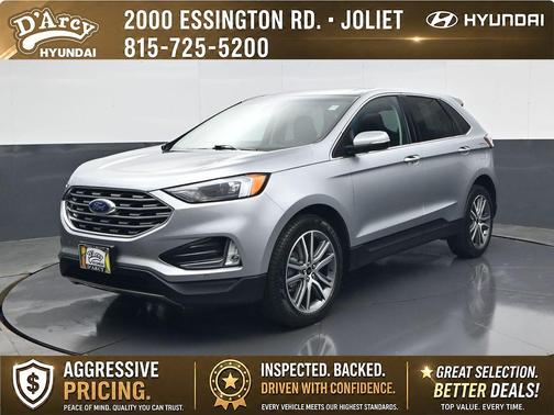 Iconic Silver Metallic 2023 Ford Edge Titanium