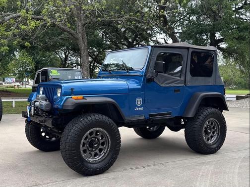 Canyon Blue Metallic 1991 Jeep Wrangler S