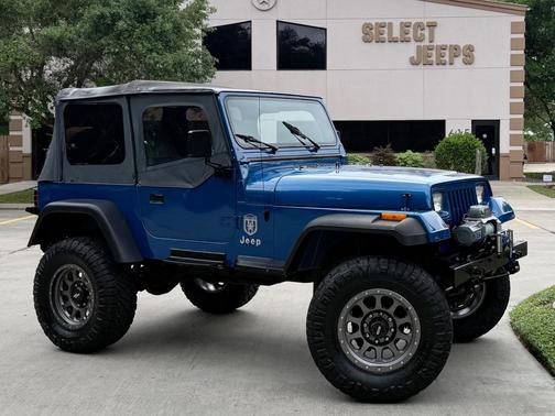 Canyon Blue Metallic 1991 Jeep Wrangler S
