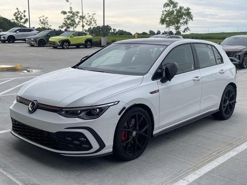 Opal White W / Black Roof 2024 Volkswagen Golf GTI 2.0T 380 Autobahn
