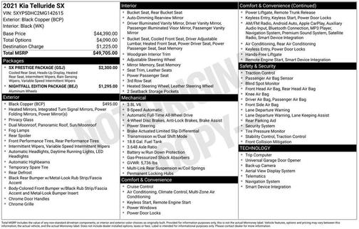 2021 Kia Telluride SX