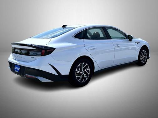 White 2026 Hyundai SONATA Hybrid Blue
