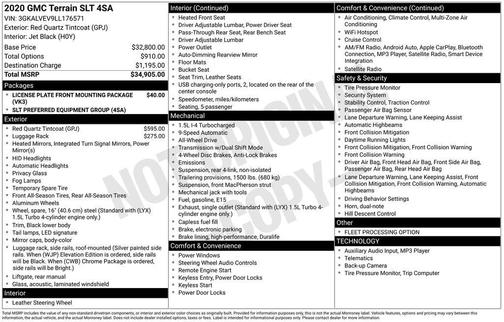 2020 GMC Terrain SLT