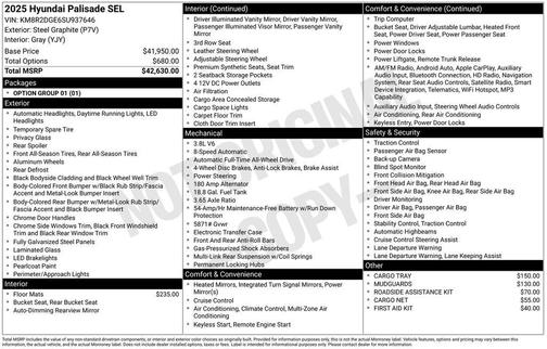 2025 Hyundai PALISADE SEL
