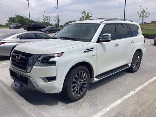 Aspen White Tricoat 2022 Nissan Armada Platinum