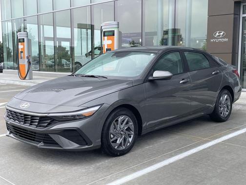 Amazon Gray 2026 Hyundai ELANTRA HEV Blue
