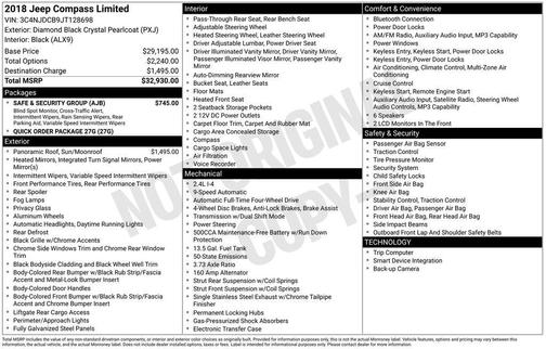 2018 Jeep Compass Limited