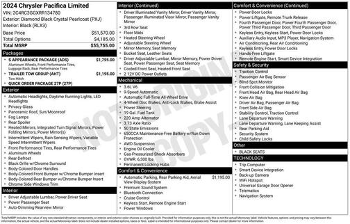 2024 Chrysler Pacifica Limited