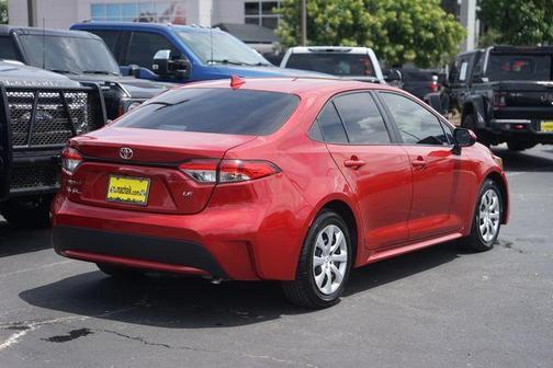 Barcelona Red Metallic 2021 Toyota Corolla LE