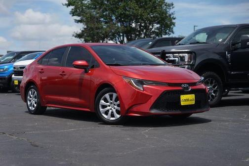 Barcelona Red Metallic 2021 Toyota Corolla LE