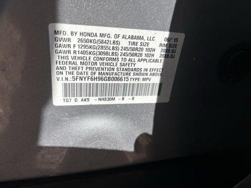 2016 Honda Pilot Touring