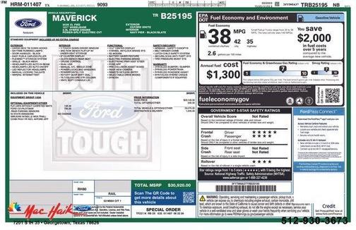 Oxford White 2026 Ford Maverick XL