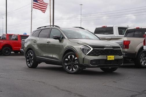 Jungle Green 2023 Kia Sportage Plug-In Hybrid X-Line Prestige