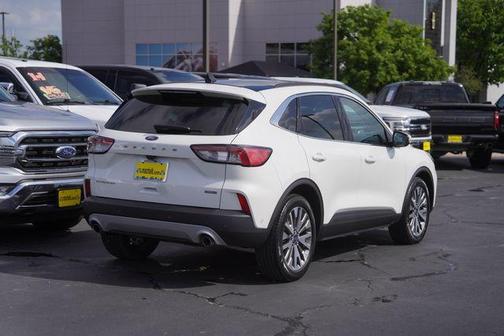 White Metallic 2020 Ford Escape Titanium Hybrid