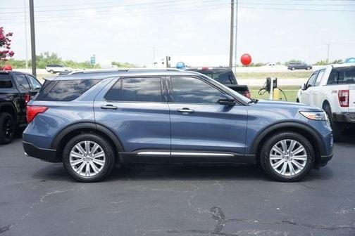 Blue Metallic 2021 Ford Explorer Limited