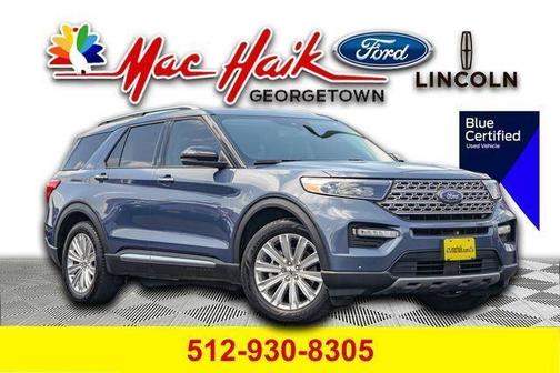 Blue Metallic 2021 Ford Explorer Limited