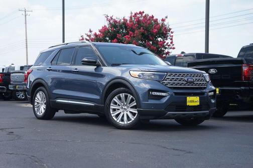 Blue Metallic 2021 Ford Explorer Limited