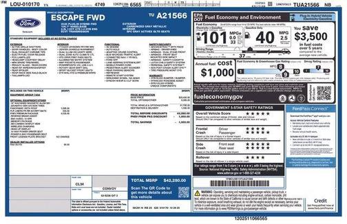 2026 Ford Escape PHEV