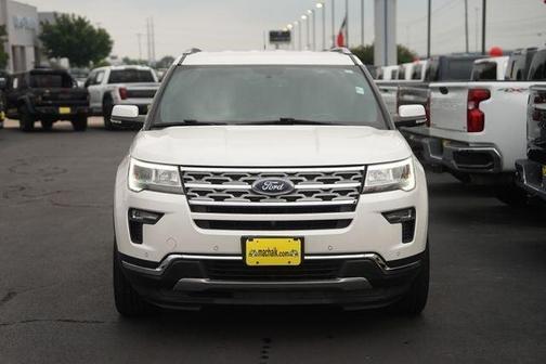 White Platinum Clearcoat Metallic 2018 Ford Explorer Limited