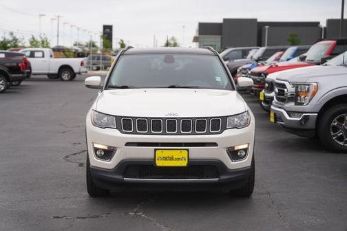 Pearl White Tri-Coat 2019 Jeep Compass Limited