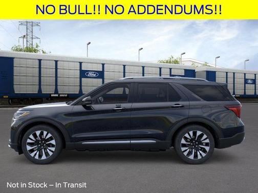 Agate Black Metallic 2026 Ford Explorer Platinum