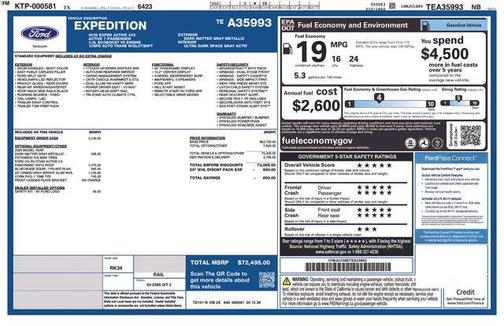 Dark Matter Gray Metallic 2026 Ford Expedition Active