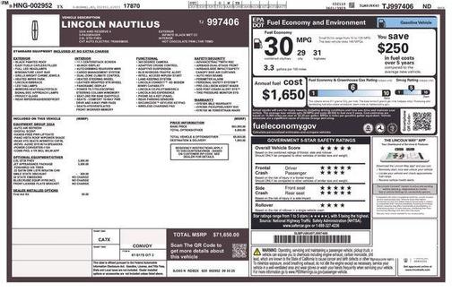 2026 Lincoln Nautilus Reserve