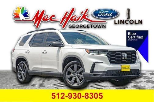 Platinum White Pearl 2025 Honda Pilot Sport