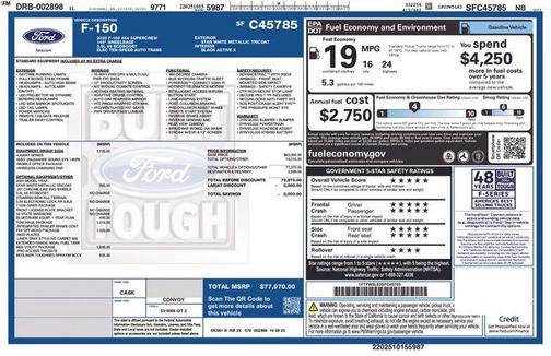 Star White 2025 Ford F-150 Lariat