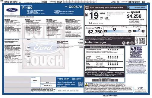 Star White 2025 Ford F-150 Platinum
