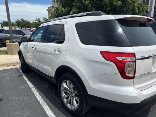 White Platinum Clearcoat Metallic 2015 Ford Explorer Limited