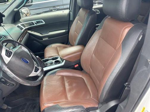 White Platinum Clearcoat Metallic 2015 Ford Explorer Limited