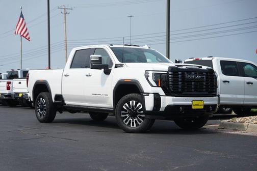 White Frost Tri-Coat 2025 GMC Sierra 2500 Denali Ultimate