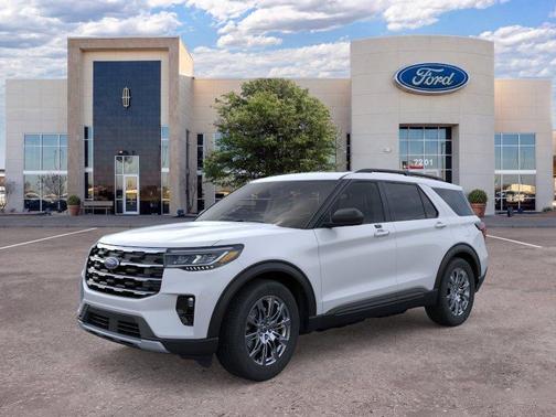 Space White Metallic 2026 Ford Explorer Active
