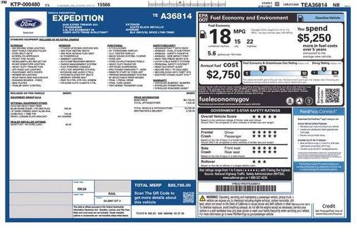 Black 2026 Ford Expedition Tremor