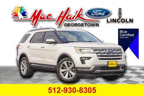 White Platinum Tri-Coat Metallic 2019 Ford Explorer Limited