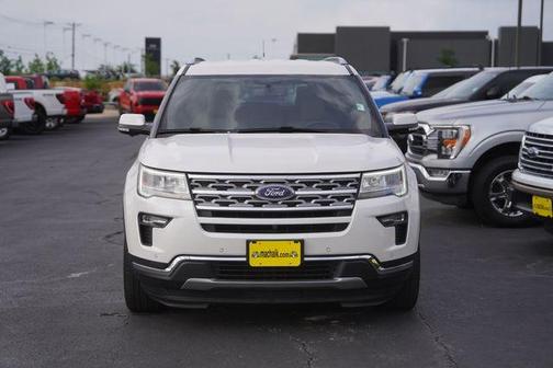 White Platinum Tri-Coat Metallic 2019 Ford Explorer Limited