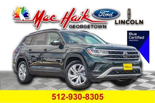 Racing Green 2022 Volkswagen Atlas 3.6L SE w/Technology