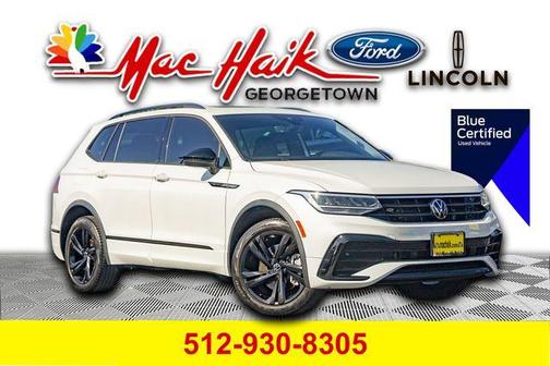 Opal White Pearl Effect 2024 Volkswagen Tiguan 2.0T SE R-Line Black