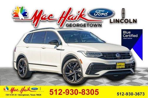 Opal White Pearl Effect 2024 Volkswagen Tiguan 2.0T SE R-Line Black