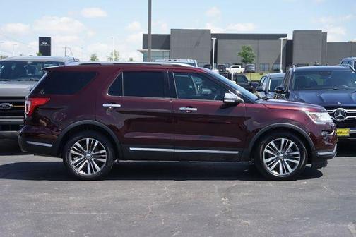 Burgundy 2019 Ford Explorer Platinum