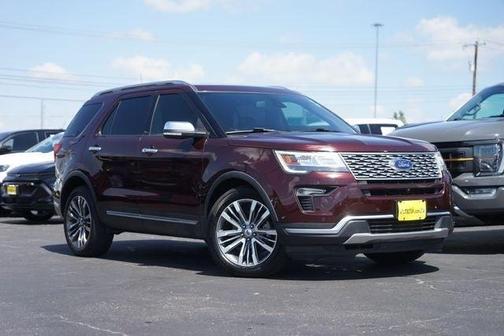 Burgundy 2019 Ford Explorer Platinum